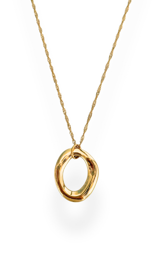 Colar Golden Ellipse