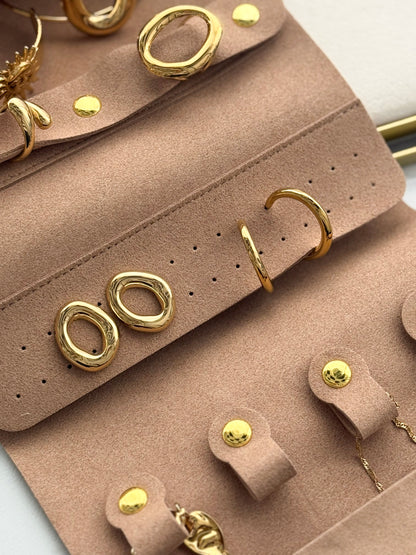 Porta-Jóias Compacto Agnese | Camel