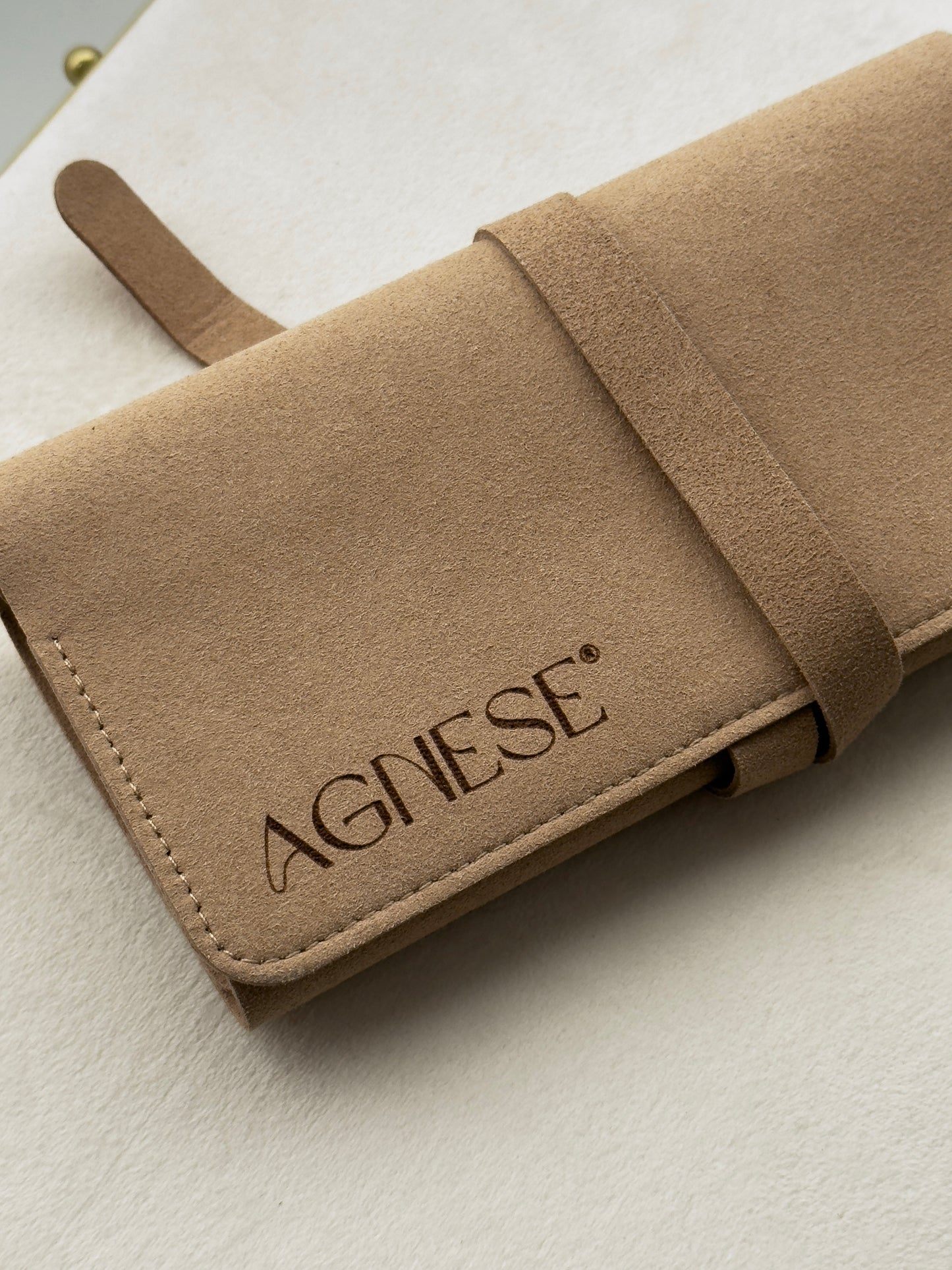 Porta-Jóias Compacto Agnese | Camel