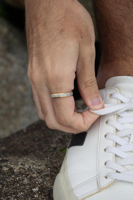 Anel Silver Line | Dourado